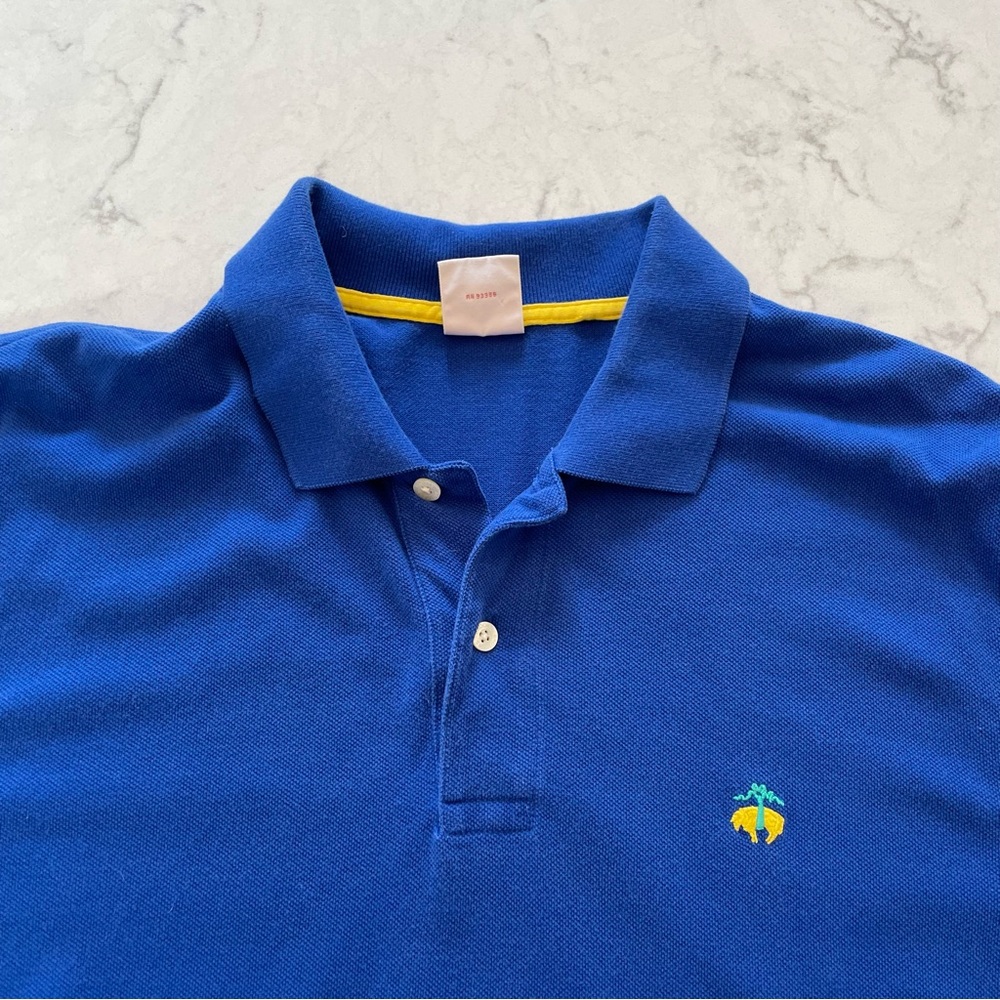 Brooks Brothers Short Sleeve Performance Polo Original Fit in Blue Size M - Picture 4 of 8